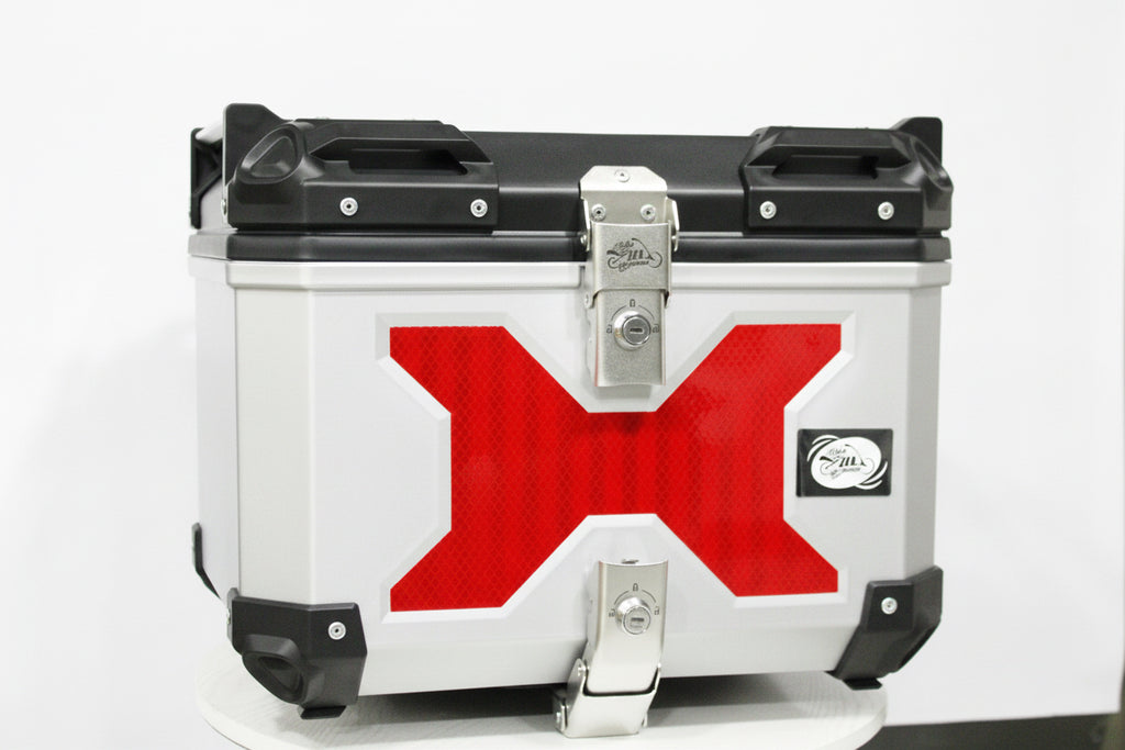 Baúl Gris para Motocicleta – Top Case Universal para Casco y Accesorios