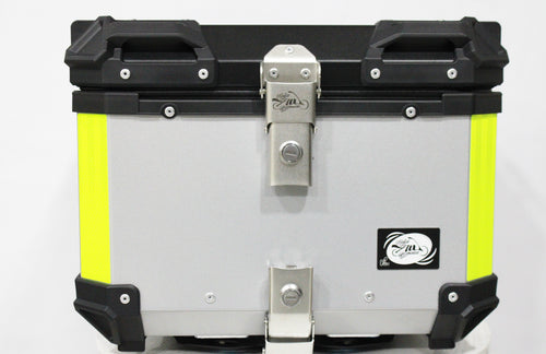 Baúl Gris  para Motocicleta – Top Case Universal para Casco y Accesorios