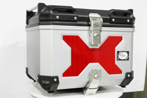 Baúl Gris para Motocicleta – Top Case Universal para Casco y Accesorios