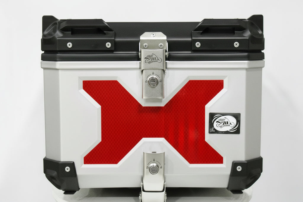 Baúl Gris para Motocicleta – Top Case Universal para Casco y Accesorios