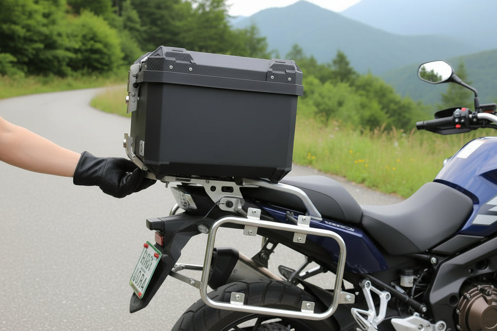 Baúl para Moto Ultra Resistente en Polímero de Alta Durabilidad 55L